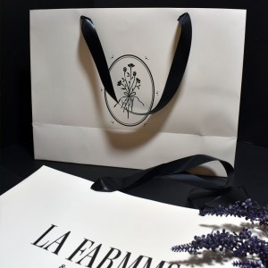 Elegancka torba Kraft ze wstążką