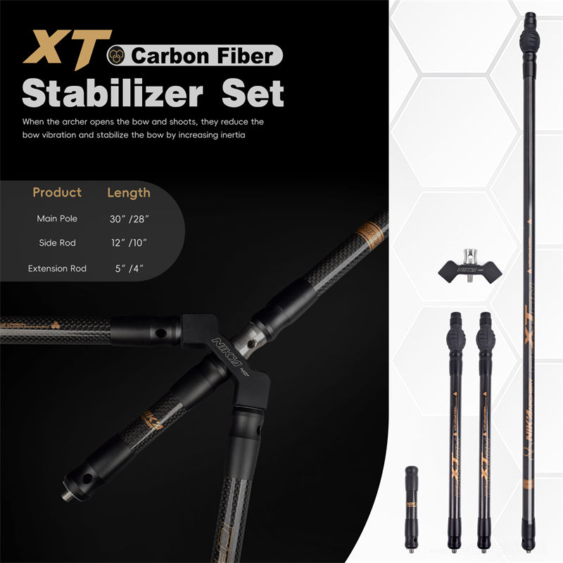 Stabilizatory węglowe XT 3K dla łuczników