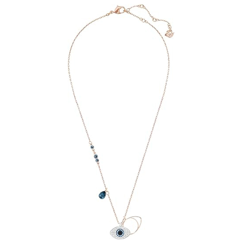 Naszyjnik Radiant Guardian Evil Eye z akcentaminiebieskiej cyrkonii Symbol elegancji, ochrony i ponadczasowego stylu
