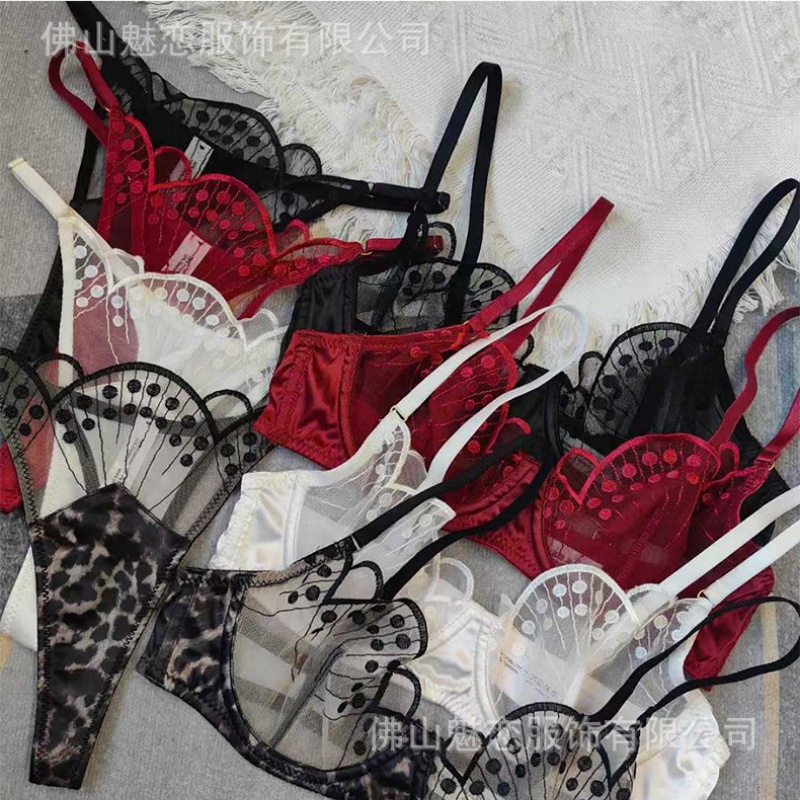 Kobiety\jest seksowny francuski-Style Ultra-cienki haftowany koronkowy stanik stanika dla dużych biust, minimaliza-Natienie W7636 PRICE:$119,99