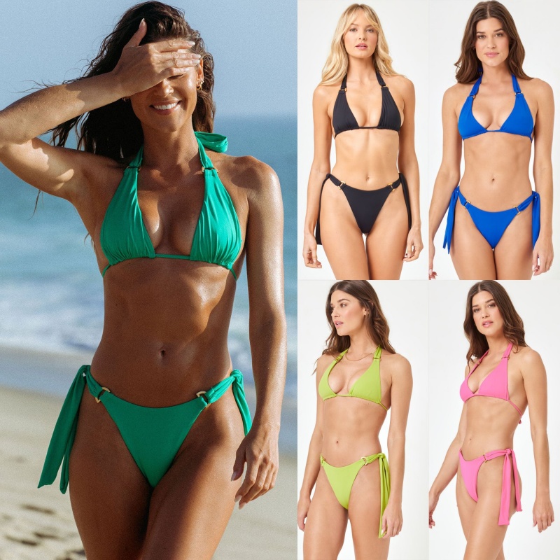 Nowy 2025 Europejski i Amerykanin-Style zagraniczne bikini. Trzy-Piecznowe stroje kąpielowe dla kobiet, dostępne w wielu kolorach. Dwa-Kawałek stroju kąpielowego z seksownym projektem QT25017 Cena:$79,99