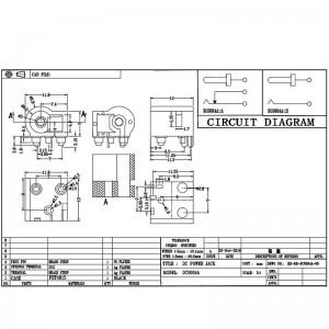 DC Socket DC-0004a, małe gniazdo urządzeń gospodarstwa domowego do oczyszczaczy wody, dwa-Gniazdo ładowania powierzchniowej studzie z kolumną pozycjonowania