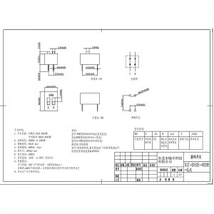 przełącznik dip xz-DSE-02RGA, 2P Dip Switch dla modułów odbierania sygnału w polu sprzętu do automatyzacji motoryzacyjnej