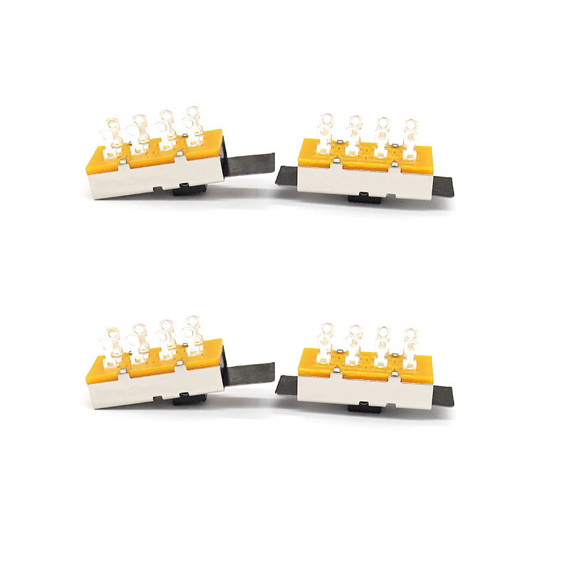 Przełącznik slajdów SS23L16, wysoki prąd, trzy-Pozycja, podwójna-Rząd, 8-PIN, przełącznikniszczycielski, pionowy przełącznik przesuwany dla urządzeń mechanicznych