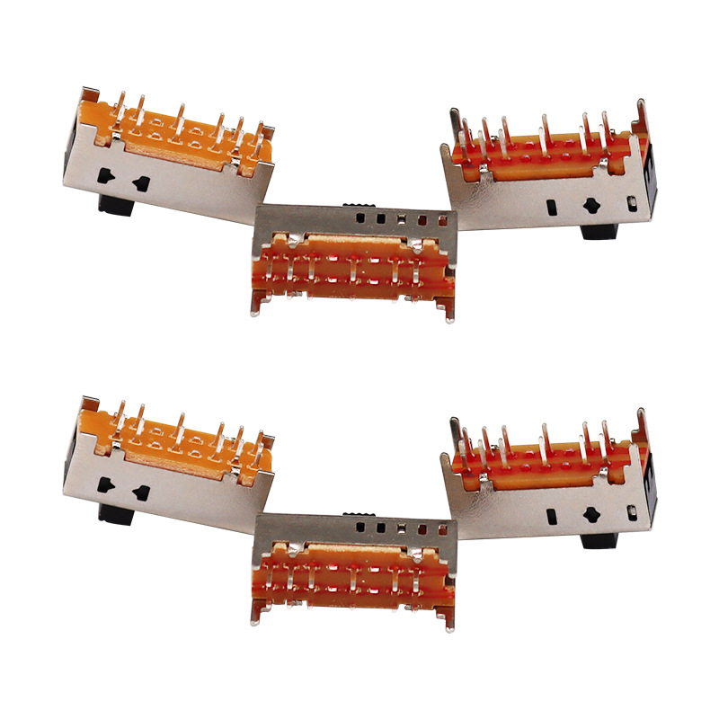 Przełącznik slajdów ss25d01 podwójny-Rząd 12-Przełącznik przesuwania pinów elektroniczny produkt mikro pionowy