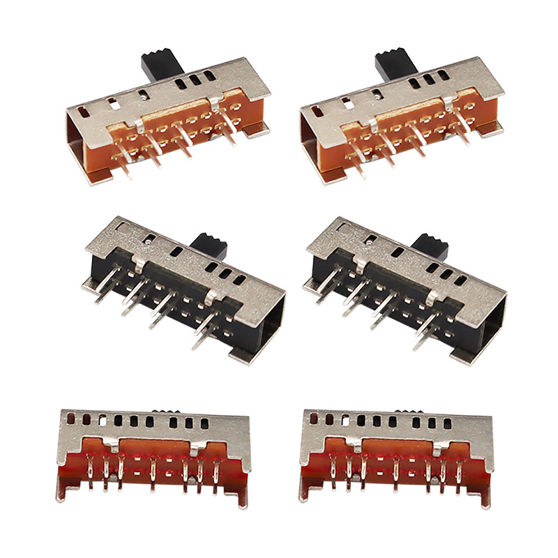 Przełącznik slajdów SS23H06, podwójny-Rząd 8-Pionowy przesuwany przełącznik, pionowy przełącznik do szkiełki do elektrycznego podgrzewacza elektrycznego