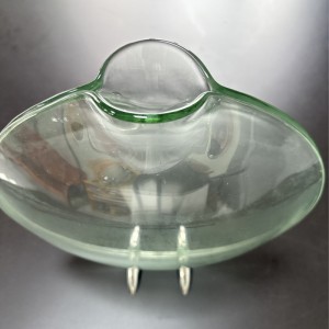 Zhongtai ze stalinierdzewnej ryby ryby kształt okrągły okrągły haj-Wazon przezroczystości z 23 cm metalowej podstawy do układu kwiatowego