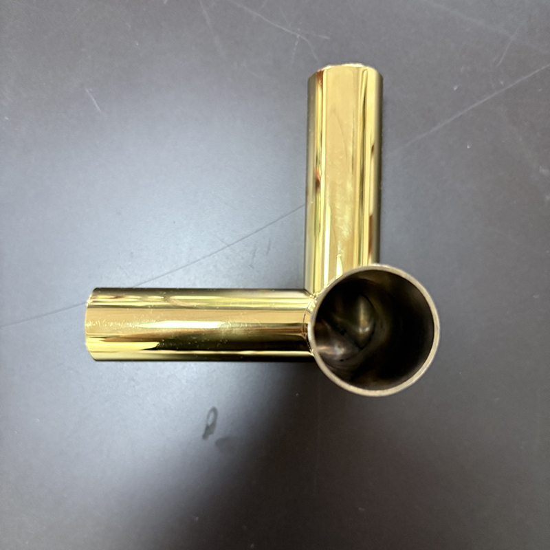 Zotye ze stalinierdzewnej złoto galwanizowane trójkątne trzy-Ozdoba wymiarowa pustego stoiska