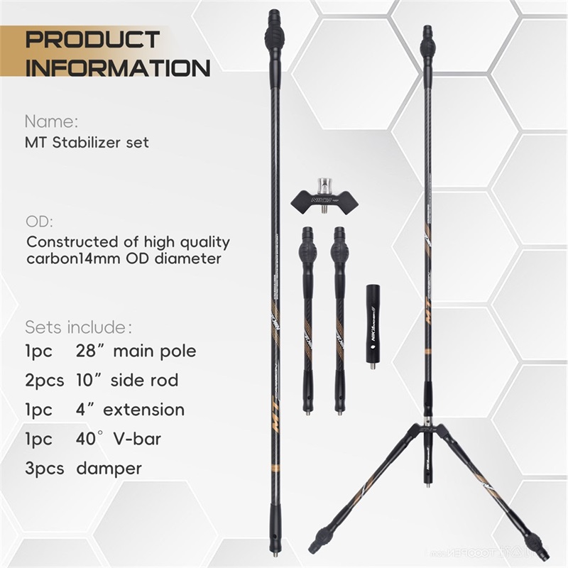 Nika Archery 240128 MT OD14MM Stabilizatory węglowe